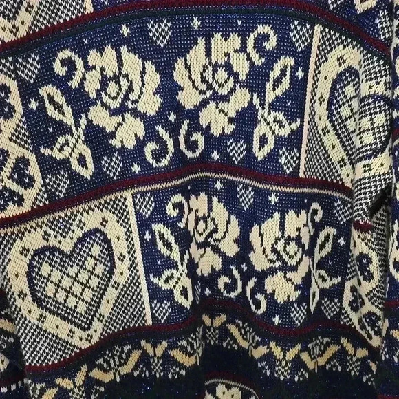 Vintage Holiday Time Christmas Sweater Size Medium - Picture 3 of 3